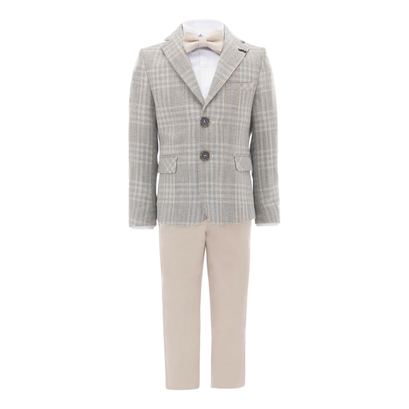 kids-atelier-moustache-kid-boy-baby-beige-plaid-peak-lapel-suit-22m22-beige