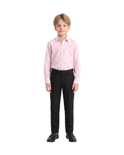 kids atelier moustache Pink Oxford Dress Shirt