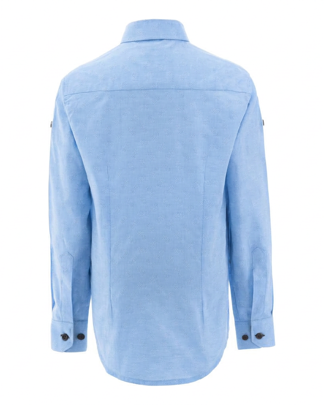 kids atelier moustache Blue Pineapple Dress Shirt