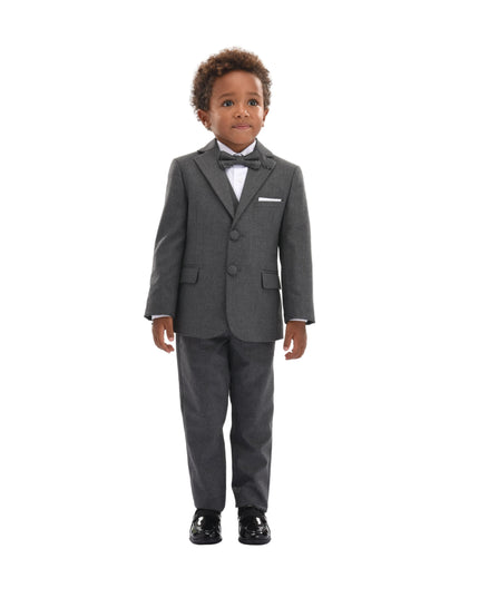 kids atelier moustache Gray Peak Lapel Tuxedo