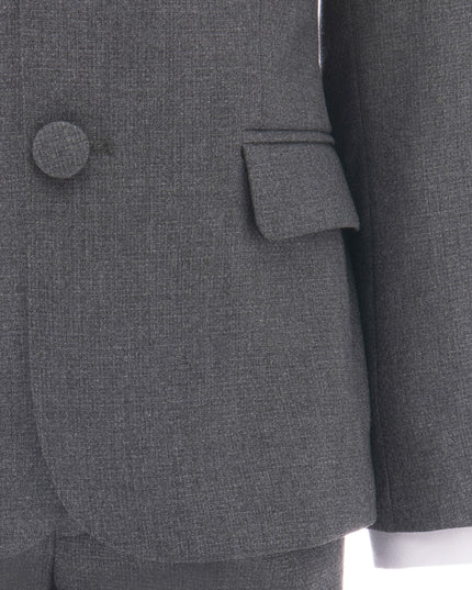 kids atelier moustache Gray Peak Lapel Tuxedo