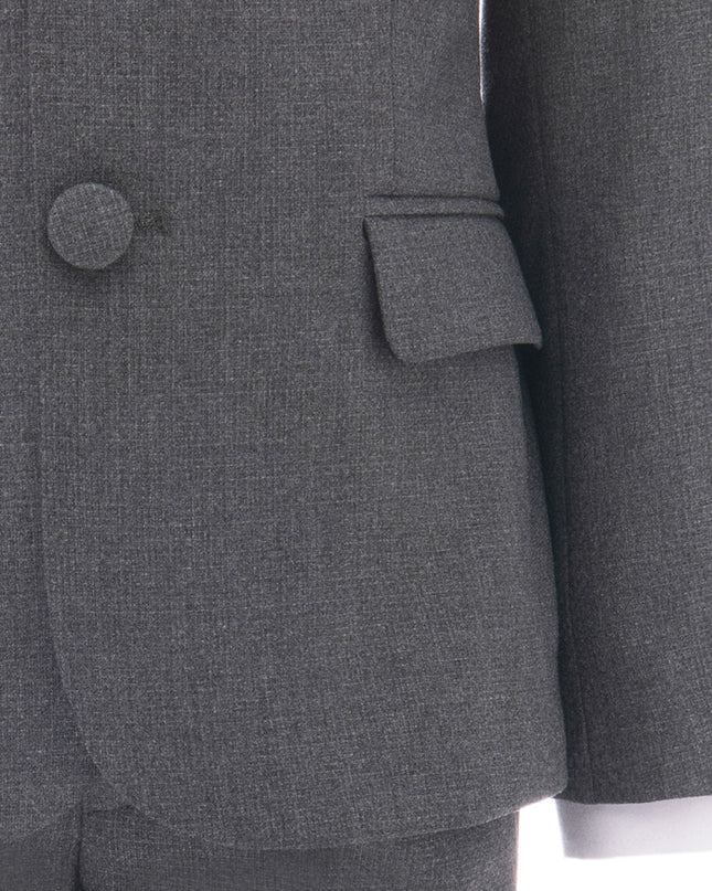 kids atelier moustache Gray Peak Lapel Tuxedo