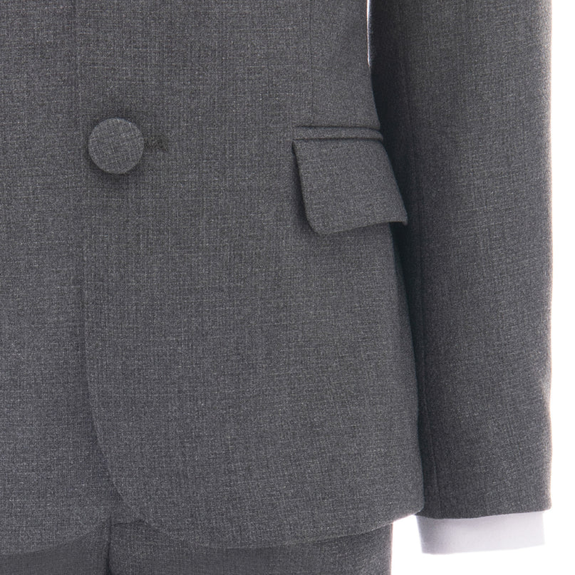kids atelier moustache Gray Peak Lapel Tuxedo