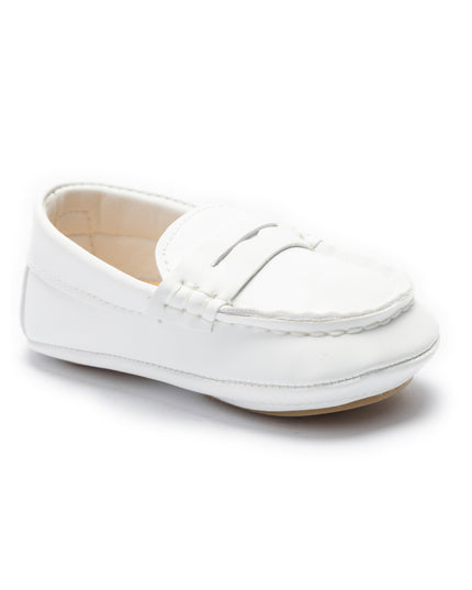 kids atelier moustache White Loafer Dress Shoes