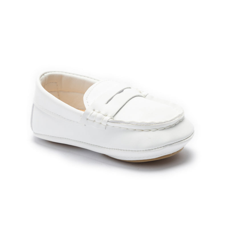 kids atelier moustache White Loafer Dress Shoes