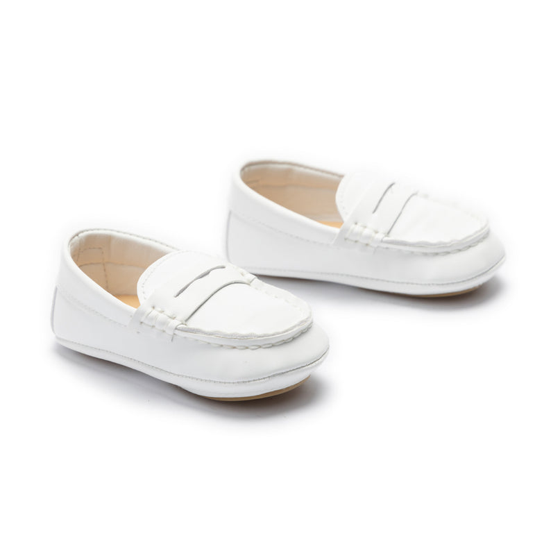 kids atelier moustache White Loafer Dress Shoes