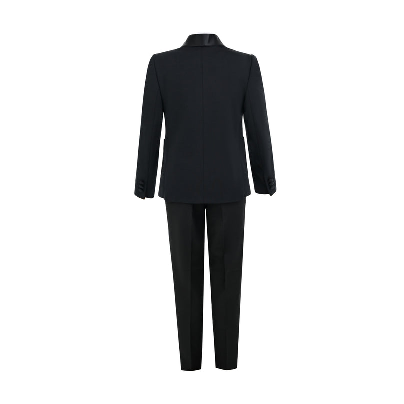 kids atelier moustache Navy Mason Single‑Button Blazer Suit Set