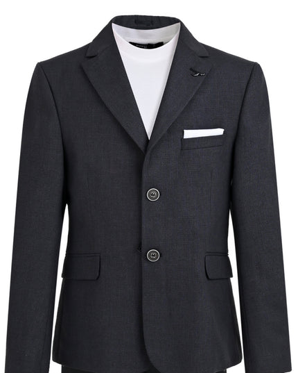 kids atelier moustache Gray Christopher Tailored Formal Blazer Suit Set