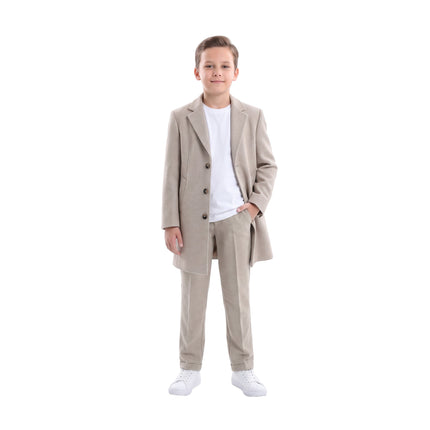 kids atelier moustache Beige Overcoat