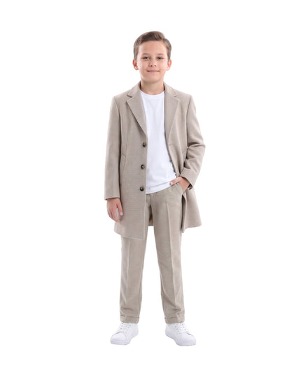 kids atelier moustache Beige Overcoat