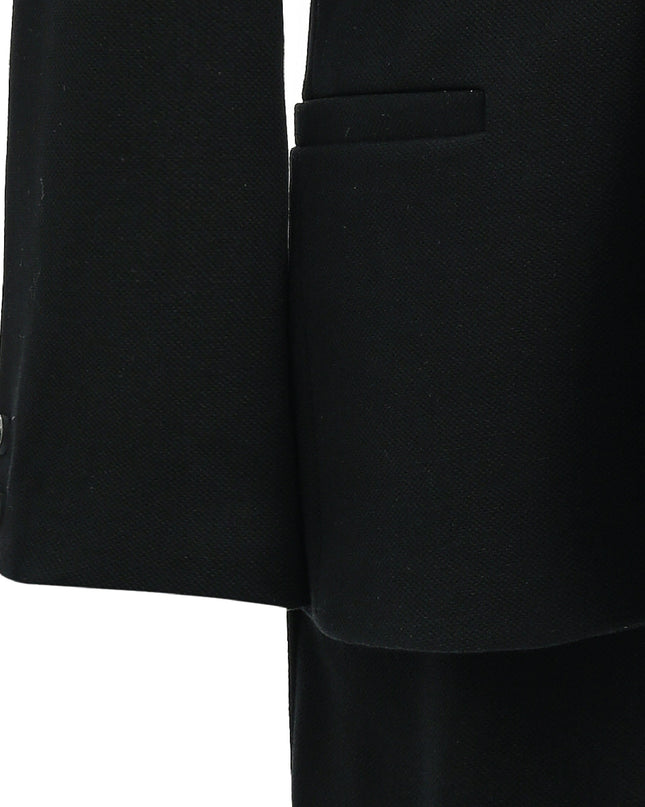kids atelier moustache Black Slim-Fit Suit Set