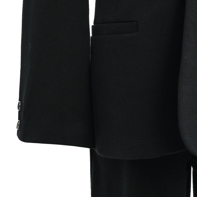 kids atelier moustache Black Slim-Fit Suit Set