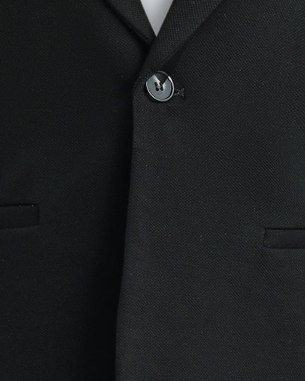 kids atelier moustache Black Slim-Fit Suit Set