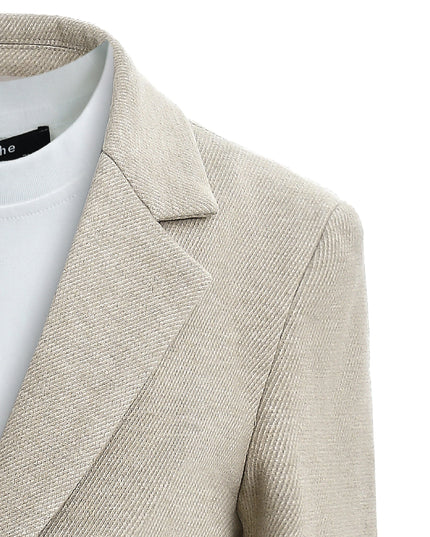 kids atelier moustache Beige Slim-Fit Suit Set