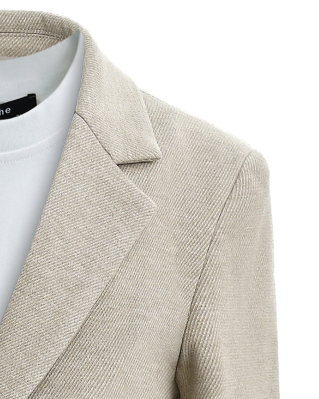 kids atelier moustache Beige Slim-Fit Suit Set