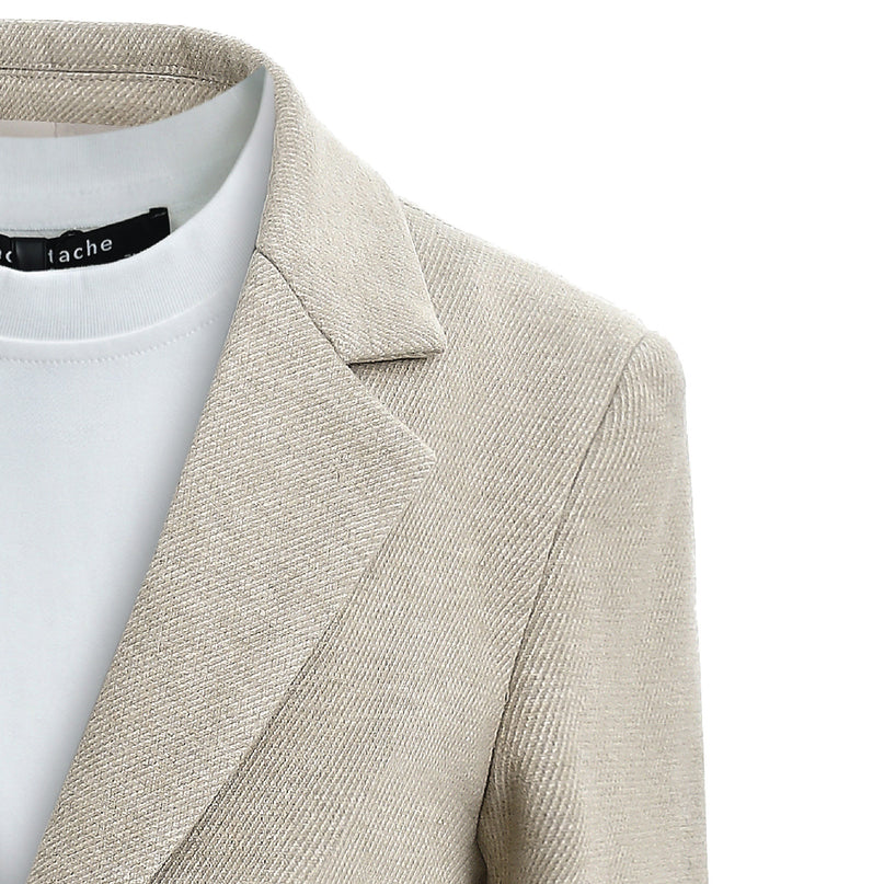 kids atelier moustache Beige Slim-Fit Suit Set