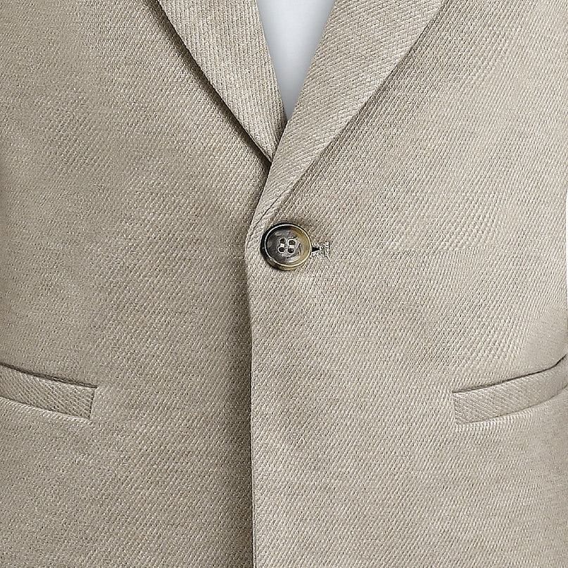 kids atelier moustache Beige Slim-Fit Suit Set