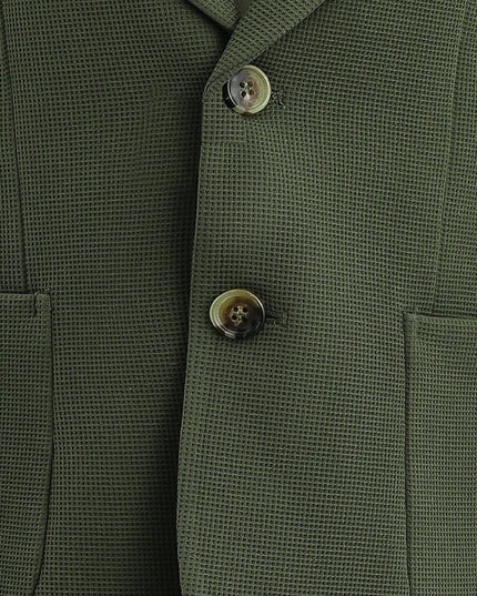 kids atelier moustache green Slim-Fit Suit Set