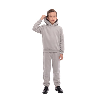 kids atelier moustache Light Gray Tracksuit Set