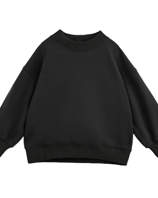 kids atelier moustache Gray Crewneck Sweatshirt