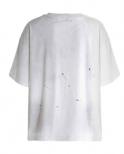 kids atelier moustache White Oversized Splatter T‑Shirt