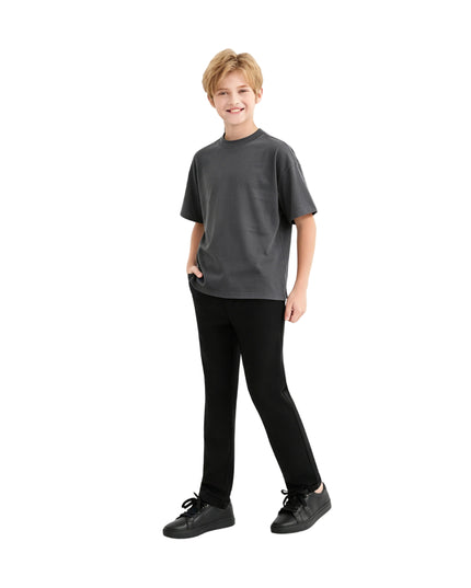 kids atelier moustache Black Essentials T‑Shirt