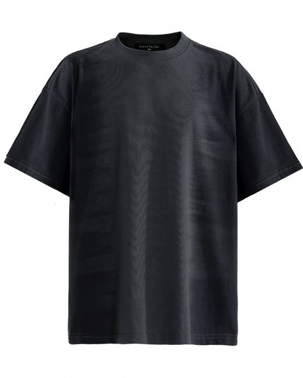 kids atelier moustache Black Essentials T‑Shirt
