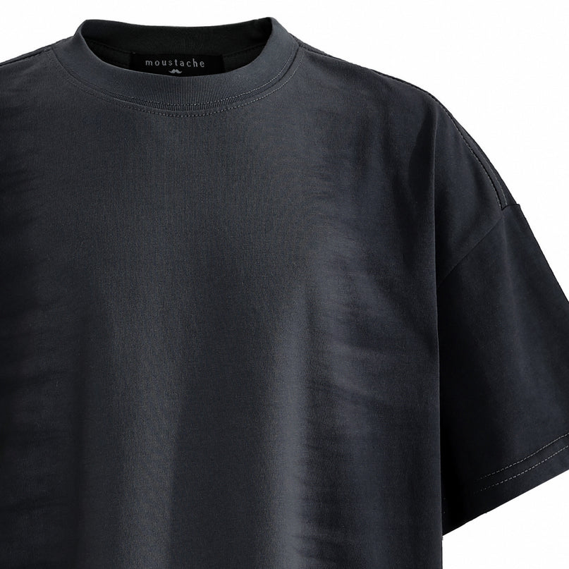 kids atelier moustache Black Essentials T‑Shirt
