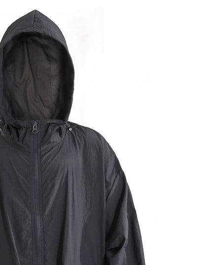 kids atelier moustache Black Hooded Jacket