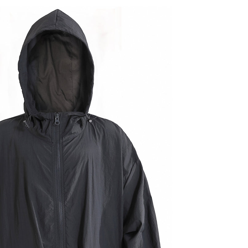 kids atelier moustache Black Hooded Jacket