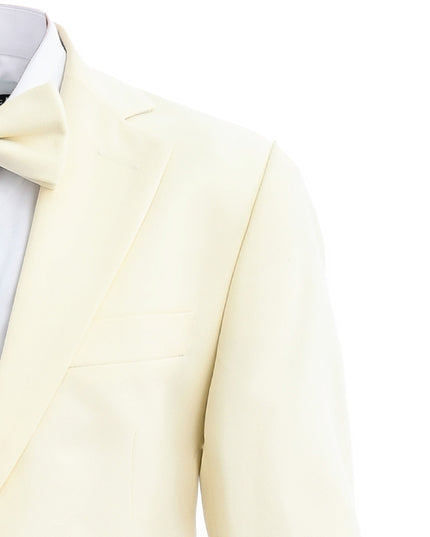 kids atelier moustache Cream Formal Suit Set