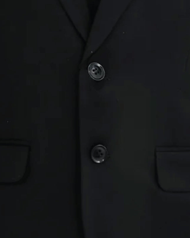 kids atelier moustache Black Suit with White Accents