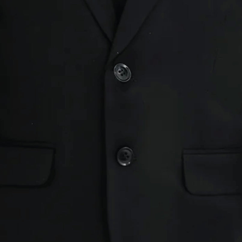 kids atelier moustache Black Suit with White Accents