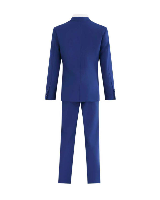 kids atelier moustache Royal Blue Four-Piece Tailored Suit Set