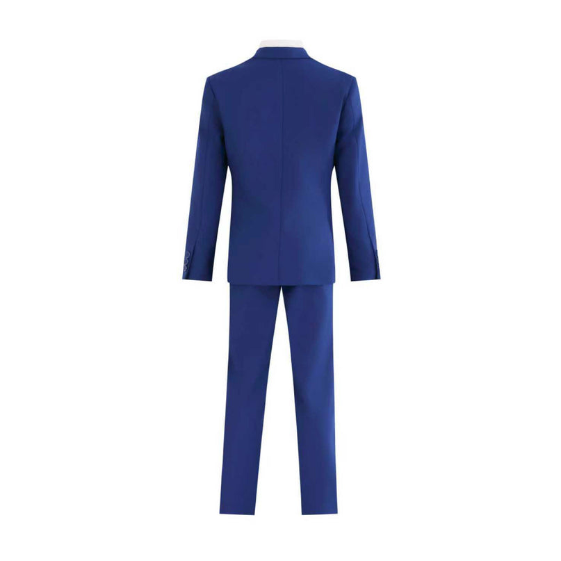 kids atelier moustache Royal Blue Four-Piece Tailored Suit Set