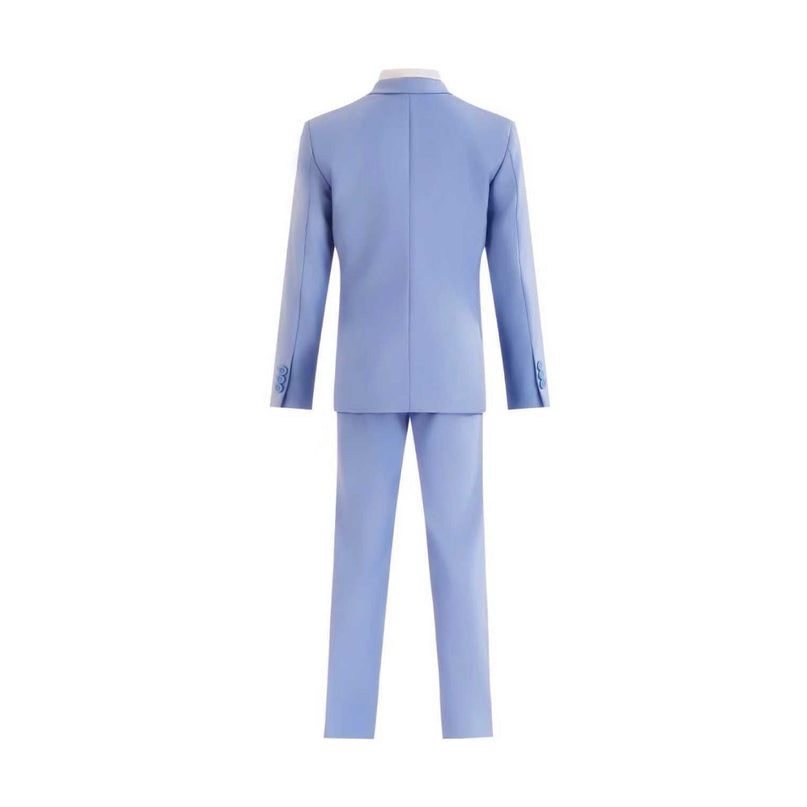 kids atelier moustache Light Blue Four-Piece Tailored Suit Set