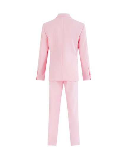 kids atelier moustache Pink Four-Piece Tailored Suit Set
