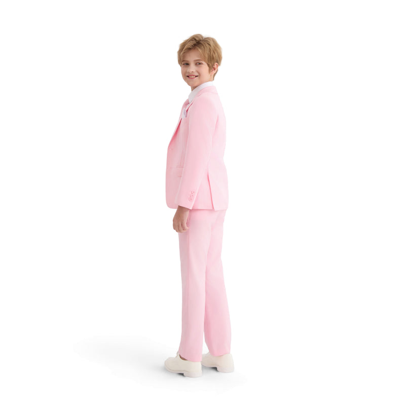 kids atelier moustache Pink Four-Piece Tailored Suit Set