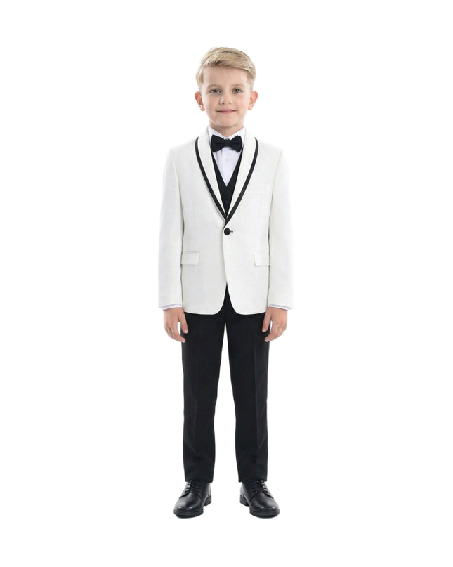 kidsatelier-moustache-White-Tuxedo-Set-with-black-Accents