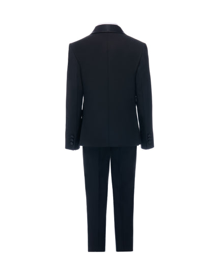 kids atelier moustache Black Suit with Black Shawl Lapel