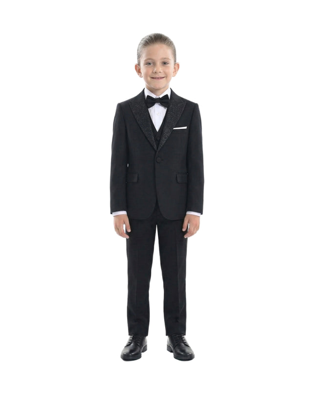 kidsatelier-moustache-Black-Classic-Glitter-Lapel-Tuxedo
