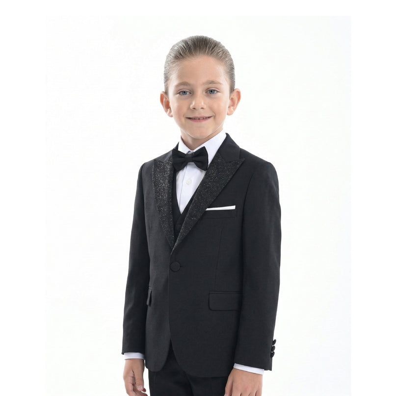 kidsatelier-moustache-Black-Classic-Glitter-Lapel-Tuxedo