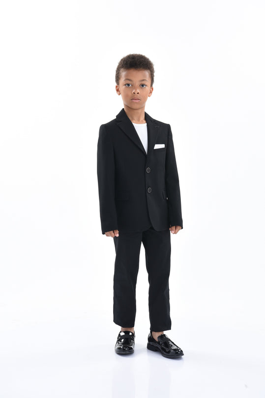 kids-atelier-moustache-kid-boy-baby-black-twill-peak-lapel-blazer-22m20-black