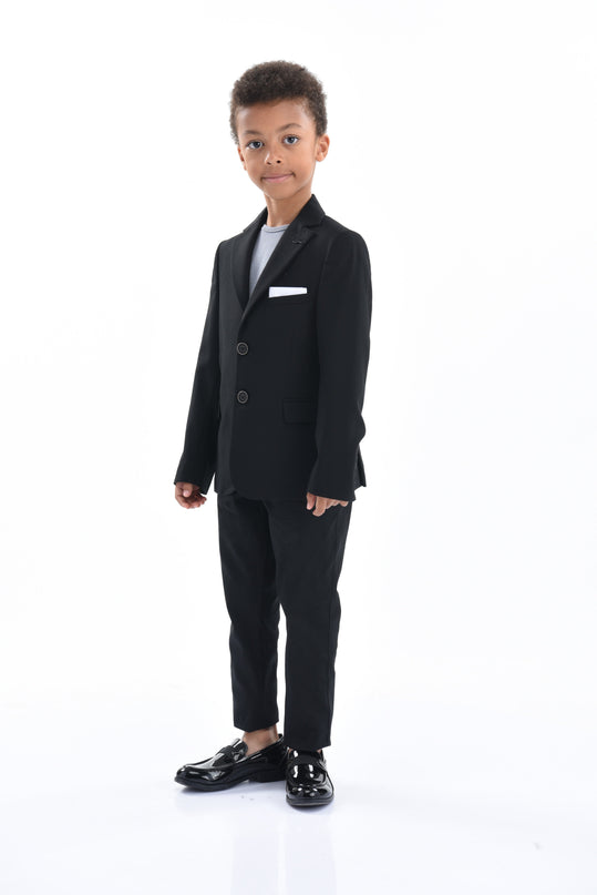 kids-atelier-moustache-kid-boy-baby-black-twill-peak-lapel-blazer-22m20-black