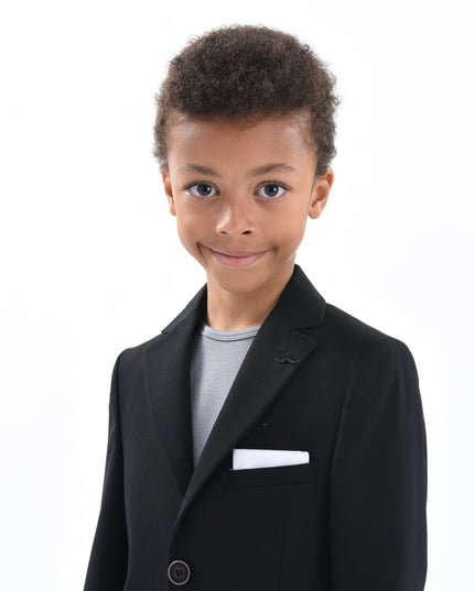 kids-atelier-moustache-kid-boy-baby-black-twill-peak-lapel-blazer-22m20-black