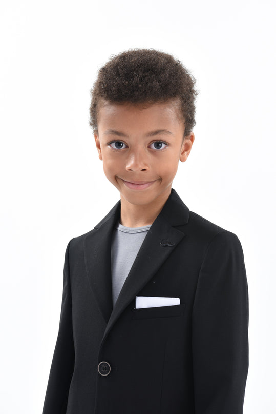 kids-atelier-moustache-kid-boy-baby-black-twill-peak-lapel-blazer-22m20-black