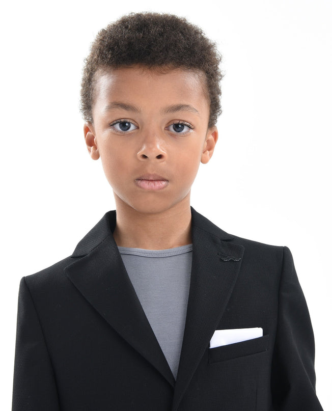 kids-atelier-moustache-kid-boy-baby-black-twill-peak-lapel-blazer-22m20-black