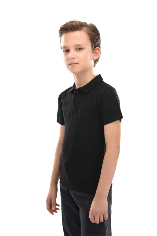 kids-atelier-moustache-kid-baby-boy-black-solid-logo-polo-320710-black