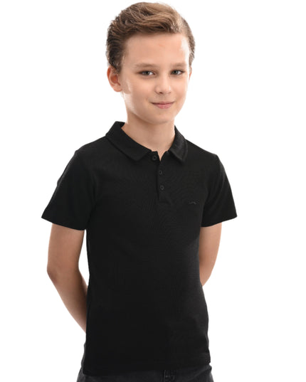 kids-atelier-moustache-kid-baby-boy-black-solid-logo-polo-320710-black